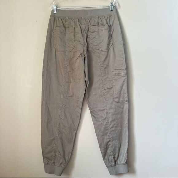 C&C California Comfort Waist Pull On Tan Cargo Jogger Pants Size M/L - Picture 8 of 14